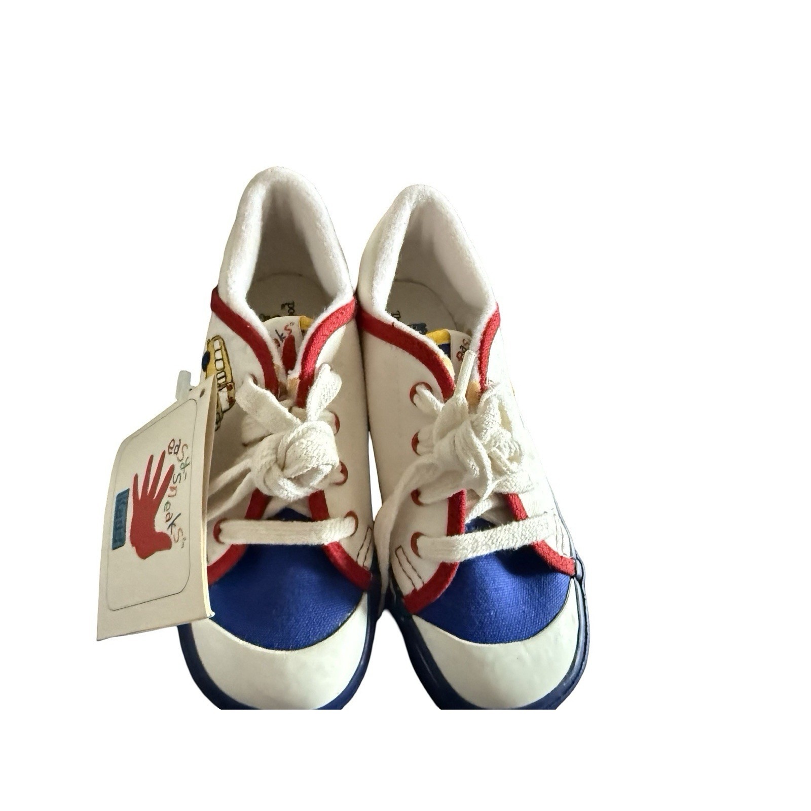 Vintage Keds Primary Colors Schoolbus Vehicles Cars Sneakers Shoes Sz 10 S — image 3 of 6